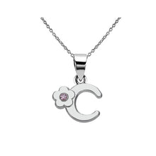 Carica l&#39;immagine nel visualizzatore di Gallery, Collana con nome per ragazze con gioielli in alfabeto, regalo in lega amichevole con lettera inglese ABCDEFGHIJKLMN Pendenti con capitale 