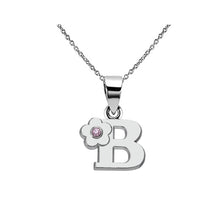 Carica l&#39;immagine nel visualizzatore di Gallery, Collana con nome per ragazze con gioielli in alfabeto, regalo in lega amichevole con lettera inglese ABCDEFGHIJKLMN Pendenti con capitale 