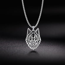 Load image into Gallery viewer, My Shape Wolf Animal Necklace 316L Stainless Steel Forest Animals Men Necklace Hollow Cut Out Pendant Jewelry Gift For Women
