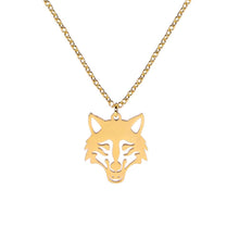 Load image into Gallery viewer, My Shape Wolf Animal Necklace 316L Stainless Steel Forest Animals Men Necklace Hollow Cut Out Pendant Jewelry Gift For Women