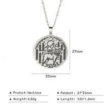 Load image into Gallery viewer, My Shape Wolf Animal Necklace 316L Stainless Steel Forest Animals Men Necklace Hollow Cut Out Pendant Jewelry Gift For Women
