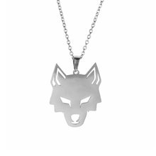 Load image into Gallery viewer, My Shape Wolf Animal Necklace 316L Stainless Steel Forest Animals Men Necklace Hollow Cut Out Pendant Jewelry Gift For Women