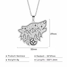 Load image into Gallery viewer, My Shape Wolf Animal Necklace 316L Stainless Steel Forest Animals Men Necklace Hollow Cut Out Pendant Jewelry Gift For Women