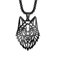 Load image into Gallery viewer, My Shape Wolf Animal Necklace 316L Stainless Steel Forest Animals Men Necklace Hollow Cut Out Pendant Jewelry Gift For Women