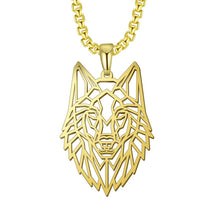 Load image into Gallery viewer, My Shape Wolf Animal Necklace 316L Stainless Steel Forest Animals Men Necklace Hollow Cut Out Pendant Jewelry Gift For Women