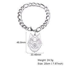 Load image into Gallery viewer, My Shape Wolf Animal Necklace 316L Stainless Steel Forest Animals Men Necklace Hollow Cut Out Pendant Jewelry Gift For Women