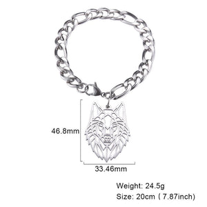 My Shape Wolf Animal Necklace 316L Stainless Steel Forest Animals Men Necklace Hollow Cut Out Pendant Jewelry Gift For Women