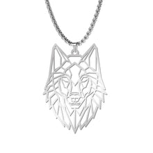 Load image into Gallery viewer, My Shape Wolf Animal Necklace 316L Stainless Steel Forest Animals Men Necklace Hollow Cut Out Pendant Jewelry Gift For Women