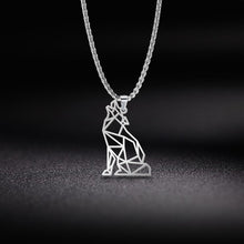 Load image into Gallery viewer, My Shape Wolf Animal Necklace 316L Stainless Steel Forest Animals Men Necklace Hollow Cut Out Pendant Jewelry Gift For Women