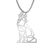 Load image into Gallery viewer, My Shape Wolf Animal Necklace 316L Stainless Steel Forest Animals Men Necklace Hollow Cut Out Pendant Jewelry Gift For Women