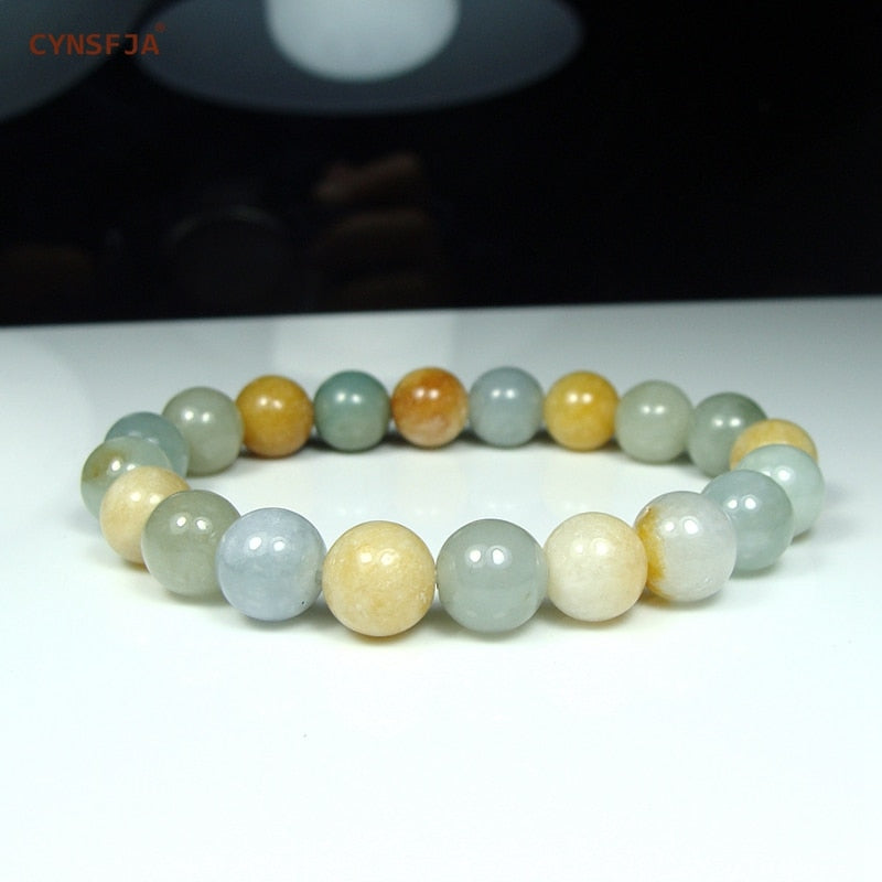 Myanmar Emerald Bracelets Women Bangles Bracelet Beads Jade Certified Natural A Grade Burmese Jadeite Colourful High Quality