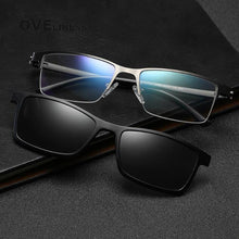 Load image into Gallery viewer, Myopia Eyeglasses frames glasses frame men Prescription Glasses Optical sunglasses Metal Polarized Magnet Clip Eyewear