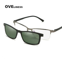 Load image into Gallery viewer, Myopia Eyeglasses frames glasses frame men Prescription Glasses Optical sunglasses Metal Polarized Magnet Clip Eyewear