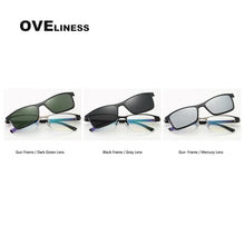 Load image into Gallery viewer, Myopia Eyeglasses frames glasses frame men Prescription Glasses Optical sunglasses Metal Polarized Magnet Clip Eyewear