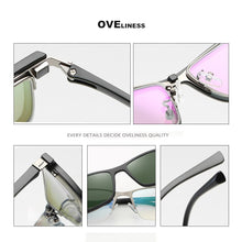 Load image into Gallery viewer, Myopia Eyeglasses frames glasses frame men Prescription Glasses Optical sunglasses Metal Polarized Magnet Clip Eyewear