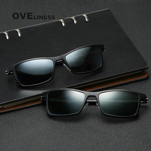 Myopia Eyeglasses frames glasses frame men Prescription Glasses Optical sunglasses Metal Polarized Magnet Clip Eyewear