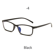 Carica l&#39;immagine nel visualizzatore di Gallery, Myopia Glasses -0.5 -1 -1.5 -2 -2.5 -3 -3.5 -4 Classic Myopia Glasses With Degree Women Men Black Anti-Blue Light Glasses Frame