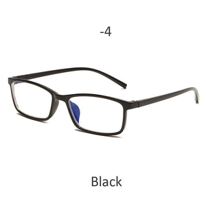 Myopia Glasses -0.5 -1 -1.5 -2 -2.5 -3 -3.5 -4 Classic Myopia Glasses With Degree Women Men Black Anti-Blue Light Glasses Frame