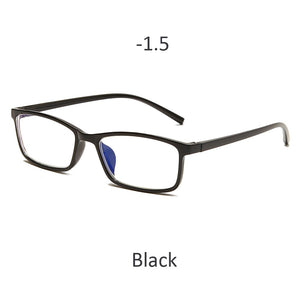 Myopia Glasses -0.5 -1 -1.5 -2 -2.5 -3 -3.5 -4 Classic Myopia Glasses With Degree Women Men Black Anti-Blue Light Glasses Frame