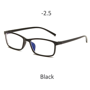 Myopia Glasses -0.5 -1 -1.5 -2 -2.5 -3 -3.5 -4 Classic Myopia Glasses With Degree Women Men Black Anti-Blue Light Glasses Frame