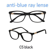 Load image into Gallery viewer, Myopia Glasses Frame Women Blue light blocking Glasses Vintage Computer Eyewear Diamond Optical Eyeglasses oculos OCCI CHIARI