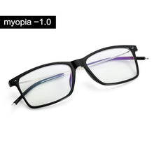 Load image into Gallery viewer, Myopia Glasses Men Business Myopic Eyeglasses Short sighted Eyewear Black Spectacles with Degree 1.0 1.5 2.0 2.5 3.0 3.5 4.0
