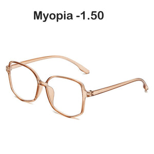Myopia Glasses with Degree Finished Myopic Glasses 0 -1.0 -1.5 -2.0 -2.5 -3.0 -4.0 Anti Blue Optical Eyeglasses Frame
