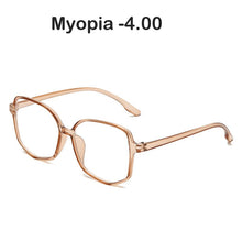 Load image into Gallery viewer, Myopia Glasses with Degree Finished Myopic Glasses 0 -1.0 -1.5 -2.0 -2.5 -3.0 -4.0 Anti Blue Optical Eyeglasses Frame