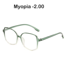 Load image into Gallery viewer, Myopia Glasses with Degree Finished Myopic Glasses 0 -1.0 -1.5 -2.0 -2.5 -3.0 -4.0 Anti Blue Optical Eyeglasses Frame