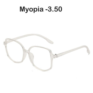 Myopia Glasses with Degree Finished Myopic Glasses 0 -1.0 -1.5 -2.0 -2.5 -3.0 -4.0 Anti Blue Optical Eyeglasses Frame