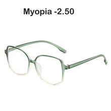 Load image into Gallery viewer, Myopia Glasses with Degree Finished Myopic Glasses 0 -1.0 -1.5 -2.0 -2.5 -3.0 -4.0 Anti Blue Optical Eyeglasses Frame