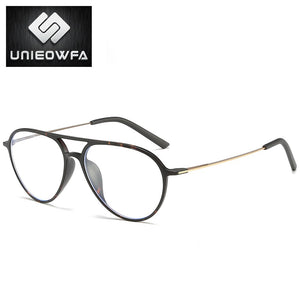 Myopia Optical Computer Glasses Frame Men Anti Blue Light Prescription Eyeglasses Frame Eyewear Korea Aviation TR90 Spectacles