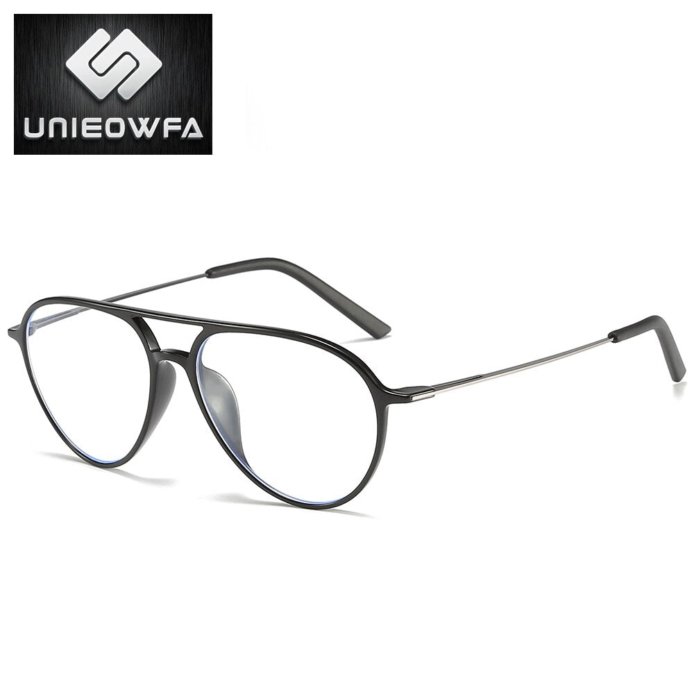 Myopia Optical Computer Glasses Frame Men Anti Blue Light Prescription Eyeglasses Frame Eyewear Korea Aviation TR90 Spectacles
