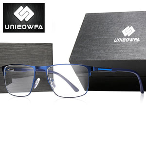 Myopia Optical Glasses Frame Men Custom Prescription Eyeglasses Frame Male Korea Rectangle Stainless Steel Spectacles Frame 2022