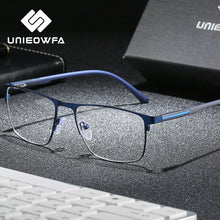 Load image into Gallery viewer, Myopia Optical Glasses Frame Men Custom Prescription Eyeglasses Frame Male Korea Rectangle Stainless Steel Spectacles Frame 2022
