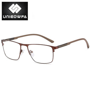 Myopia Optical Glasses Frame Men Custom Prescription Eyeglasses Frame Male Korea Rectangle Stainless Steel Spectacles Frame 2022