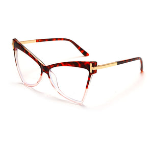 Myopia Prescription Glasses Women Men Cat Eye Clear Glasses Optical Eyeglasses Frame Transparent Lens Spectacle Frame Unisex