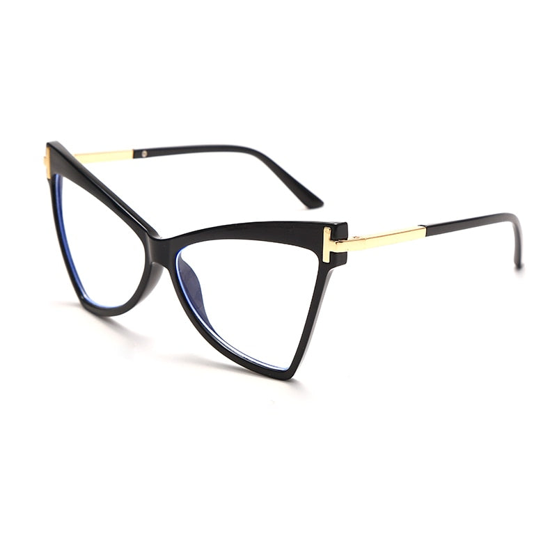 Myopia Prescription Glasses Women Men Cat Eye Clear Glasses Optical Eyeglasses Frame Transparent Lens Spectacle Frame Unisex