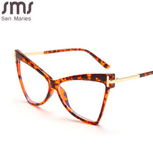 Load image into Gallery viewer, Myopia Prescription Glasses Women Men Cat Eye Clear Glasses Optical Eyeglasses Frame Transparent Lens Spectacle Frame Unisex