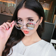 Load image into Gallery viewer, Myopia Sunglasses Women Round Mirrored -1.0/-1.5/-2.0/-2.5/-3.0/-3.5/-4.0 with Degree Sun Glasses for Female Grade Point