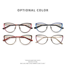 Load image into Gallery viewer, Myopia Women&#39;s Glasses Optical Retro Prescription Glasses Grade Female Reading Glasses Cat Eye Eyeglass Frames Brand NEW YINSQER