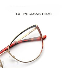 Load image into Gallery viewer, Myopia Women&#39;s Glasses Optical Retro Prescription Glasses Grade Female Reading Glasses Cat Eye Eyeglass Frames Brand NEW YINSQER