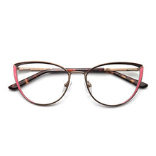 Load image into Gallery viewer, Myopia Women&#39;s Glasses Optical Retro Prescription Glasses Grade Female Reading Glasses Cat Eye Eyeglass Frames Brand NEW YINSQER