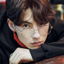 Load image into Gallery viewer, Myopic eye frame female Korean version tide degree polygonal net red eye flat lens anti blue radiation eye frame