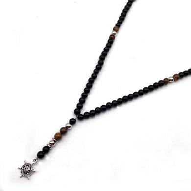 2018 Fashion New Men Necklace Beads Anchor Feather Hand Tree Pendant Necklace For Men Chain Jewelry