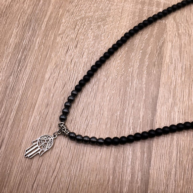 Fashion 2018 New Men Pendant Neckalce Vintage Design Hand Lion Shape Men Beaded Necklace Yoga Necklace Jewelry Gift