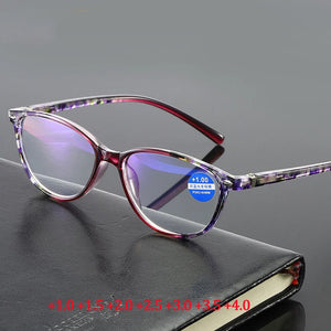 +1.0 1.5 2.0 2.5 3.0 3.5 4.0 Diopter Reading Glasses Men Women Unisex Eyeglasses Retro Anti-blue Light Presbyopia Eyewear