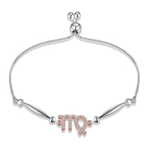 Load image into Gallery viewer, NEW 925 Silver Bracelet 12 Constellation Hand Chain Exquisite Shiny Zircon Link Chain Bracelets for Friend Partner Jewelry Gift