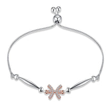 Load image into Gallery viewer, NEW 925 Silver Bracelet 12 Constellation Hand Chain Exquisite Shiny Zircon Link Chain Bracelets for Friend Partner Jewelry Gift