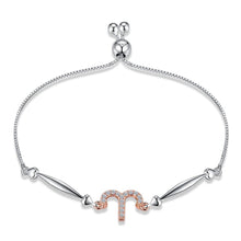 Load image into Gallery viewer, NEW 925 Silver Bracelet 12 Constellation Hand Chain Exquisite Shiny Zircon Link Chain Bracelets for Friend Partner Jewelry Gift